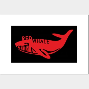 Red Whale Posters and Art
